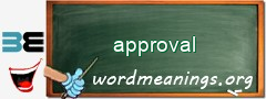 WordMeaning blackboard for approval